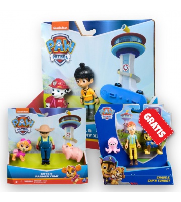 OFFERTA: Paw Patrol Danny X e Marshall + Yumi e Skye + Chase e il Capitano Turbot GRATIS