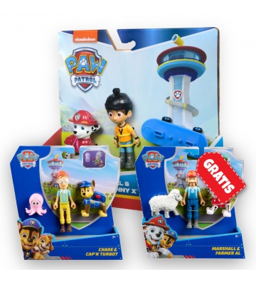 OFFERTA: Paw Patrol Danny X e Marshall + Chase e Turbot + Marshal e il contadino Al GRATIS