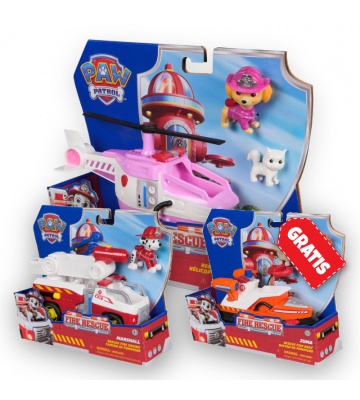 OFFERTA: veicoli Paw Patrol Fire Rescue Skye + Marshall + Zuma GRATIS