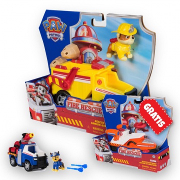 OFFERTA: veicoli Paw Patrol Fire Rescue Rubble + Chase + Zuma GRATIS