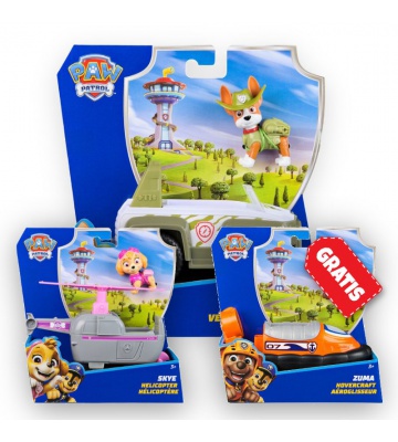 OFFERTA: Paw Patrol veicoli base Tracker + Skye + Zuma GRATIS