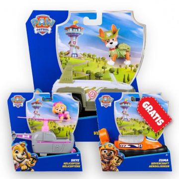 OFFERTA: Paw Patrol veicoli base Tracker + Skye + Zuma GRATIS