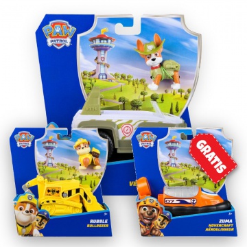 OFFERTA: veicoli base Paw Patrol Tracker + Rubble + Zuma GRATIS
