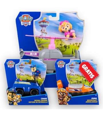 OFFERTA: veicoli base Paw Patrol Skye + Chase + Zuma GRATIS