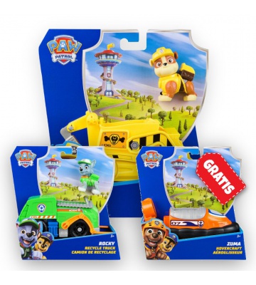 OFFERTA: veicoli base Paw Patrol Rubble + Rocky + Zuma GRATIS