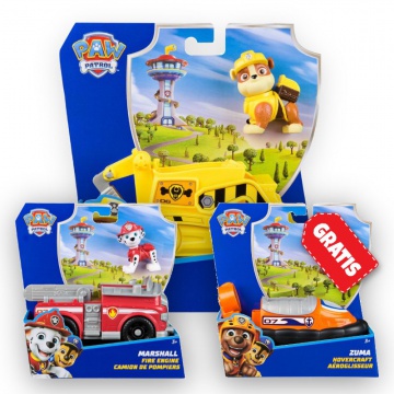 OFFERTA: Veicoli base Paw Patrol Rubble + Marshall + Zuma GRATIS