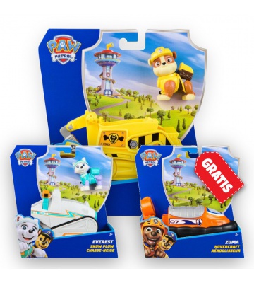 OFFERTA: veicoli base Paw Patrol Rubble + Everest + Zuma GRATIS
