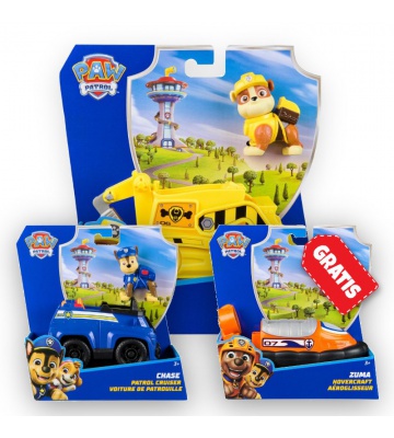 OFFERTA: veicoli base Paw Patrol Rubble + Chase + Zuma GRATIS