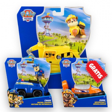 OFFERTA: veicoli base Paw Patrol Rubble + Chase + Zuma GRATIS