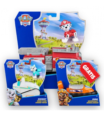 OFFERTA: Paw Patrol veicoli base Marshall + Everest + Zuma GRATIS