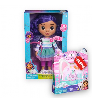 Set convenienza: Casa delle Bambole di Gabby bambola interattiva + orecchie con effetti sonori