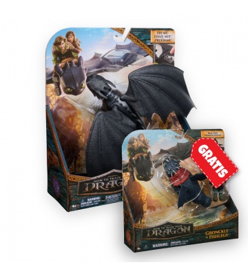 Set vantaggioso: Dragon Trainer Sdentato che emette suoni + Gronkio e Gambedipesce