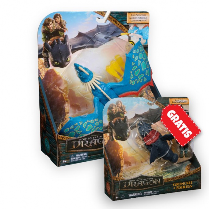 Set vantaggioso: Dragon Trainer Uncinato Mortale che spara frecce + Gronkio e Gambedipesce