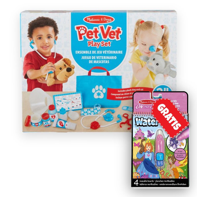 OFFERTA: Gioco da veterinario Melissa & Doug + WOW magia con l'acqua storie GRATIS