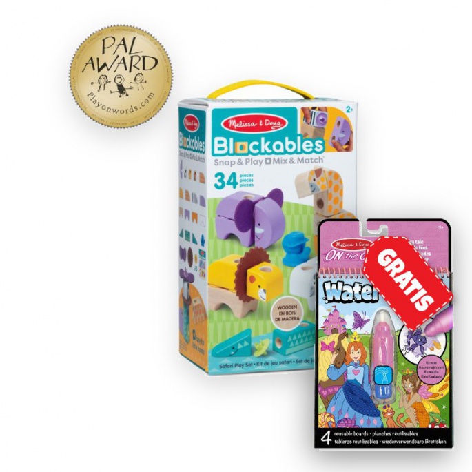 OFFERTA: Melissa & Doug Blockables set safari + storie d'acqua magiche GRATIS