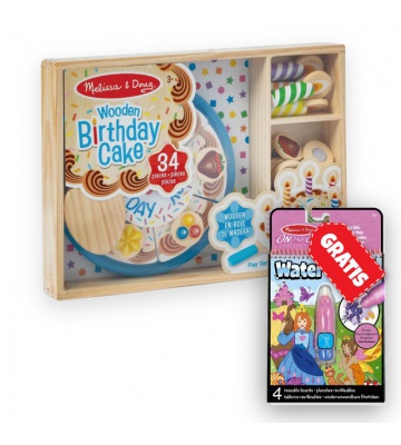 OFFERTA: set torta di compleanno Melissa & Doug + fiabe magiche con acqua Water WOW GRATIS