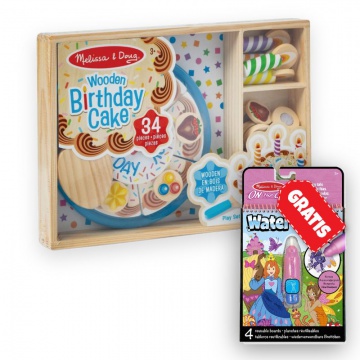 OFFERTA: set torta di compleanno Melissa & Doug + fiabe magiche con acqua Water WOW GRATIS