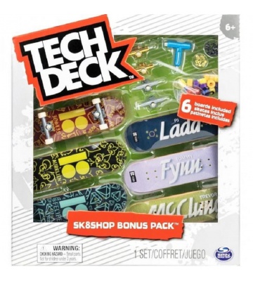 Tech Deck skateshop 6 pezzi con accessori Plan B