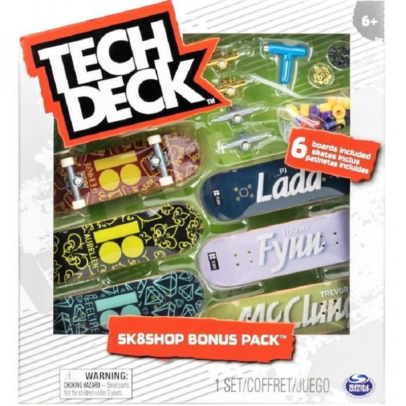 Tech Deck skateshop 6 pezzi con accessori Plan B