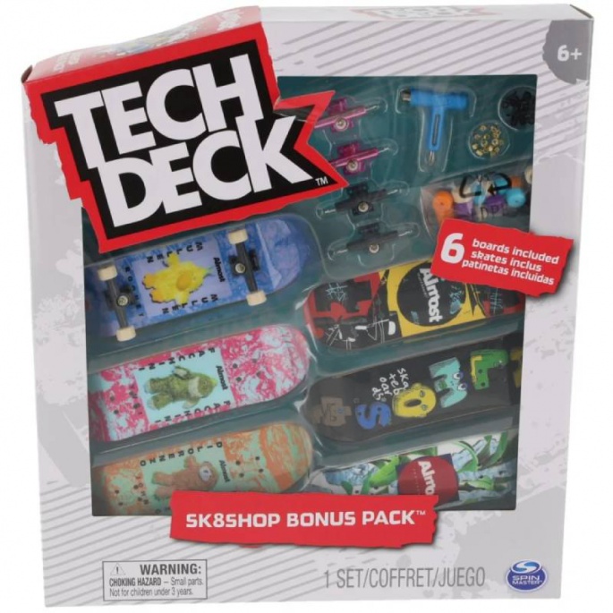 Tech Deck skateshop 6 pezzi con accessori Almost