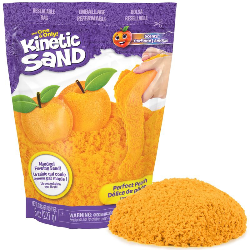 Confezione di Kinetic Sand con profumi di frutta pesca