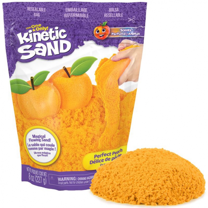Confezione di Kinetic Sand con profumi di frutta pesca