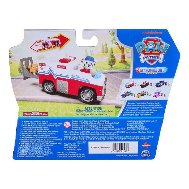 Paw Patrol veicolo a tema Search & Rescue Marshall