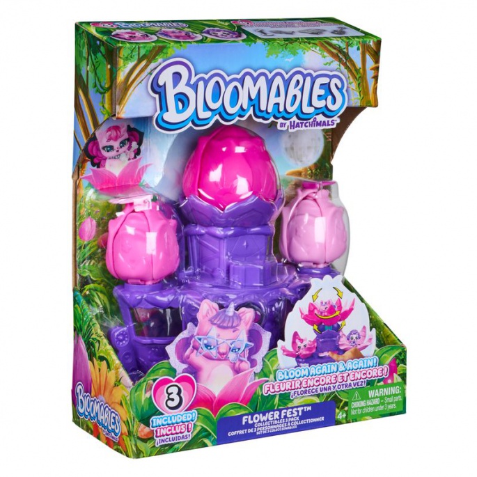 Hatchimals Bloomables set di gioco floreale 3 personaggi