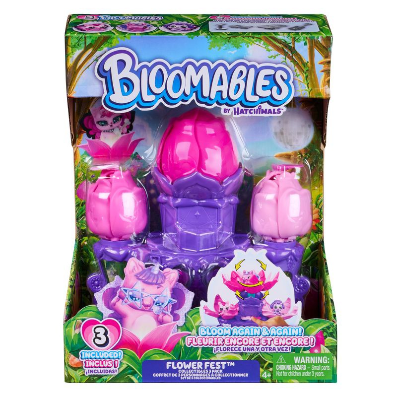 Hatchimals Bloomables set di gioco floreale 3 personaggi