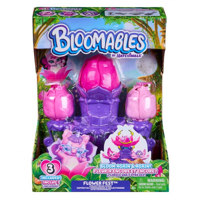 Hatchimals Bloomables set di gioco floreale 3 personaggi