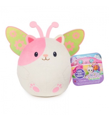 La casa delle bambole di Gabby criceto di peluche bianco con suoni 14 cm