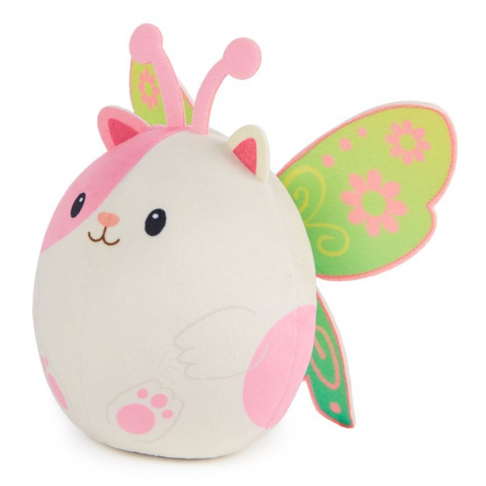 La casa delle bambole di Gabby criceto di peluche bianco con suoni 14 cm