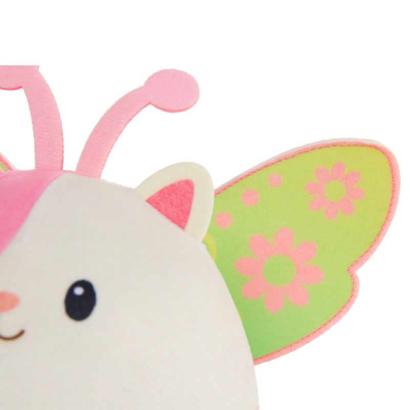 La casa delle bambole di Gabby criceto di peluche bianco con suoni 14 cm