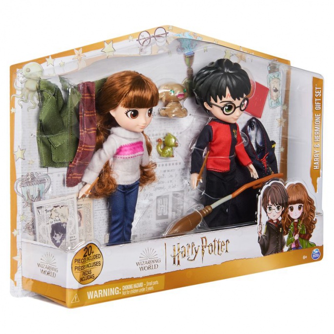 Harry Potter confezione doppia di figure Harry & Hermione 20 cm