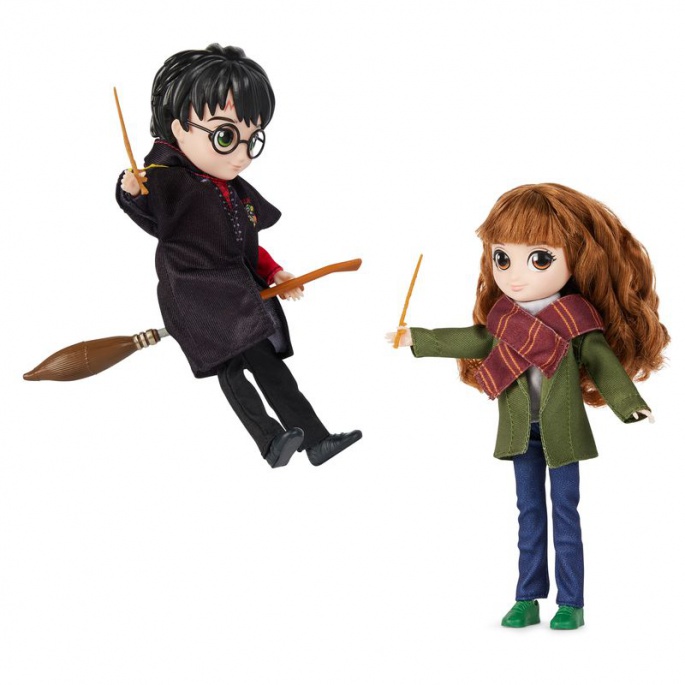 Harry Potter confezione doppia di figure Harry & Hermione 20 cm