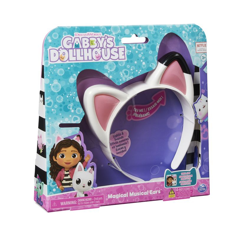 Gabby's Dollhouse che suona le orecchie del gatto