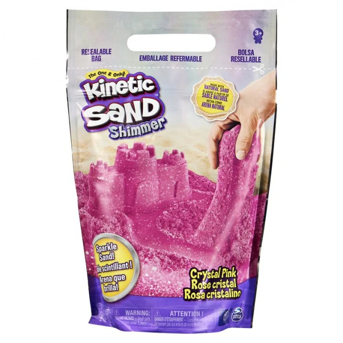 Kinetic Sand confezione di sabbia rosa brillante da 0,9 kg