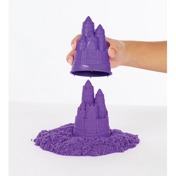 Kinetic Sand scatola di sabbia liquida con sottopentola viola