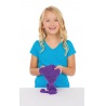 Kinetic Sand scatola di sabbia liquida con sottopentola viola