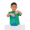 Kinetic Sand scatola di sabbia liquida con base blu