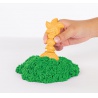 Kinetic Sand scatola di sabbia liquida con base verde