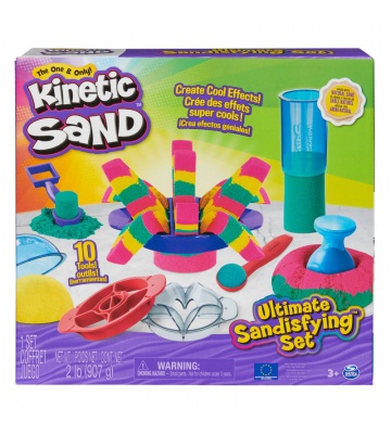 Kinetic Sand set definitivo di sabbia con strumenti