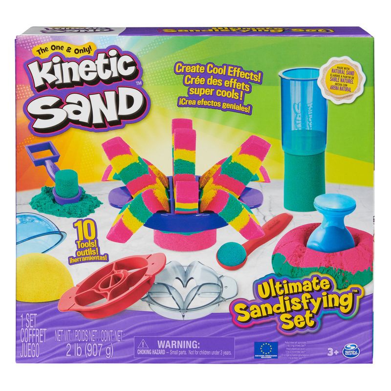 Kinetic Sand set definitivo di sabbia con strumenti