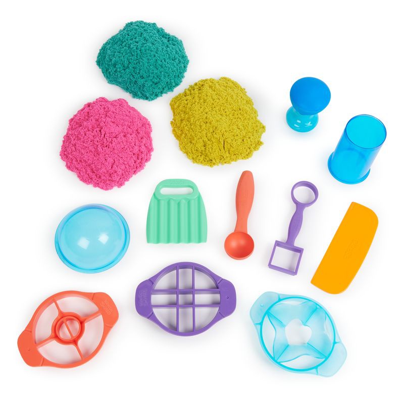 Kinetic Sand set definitivo di sabbia con strumenti