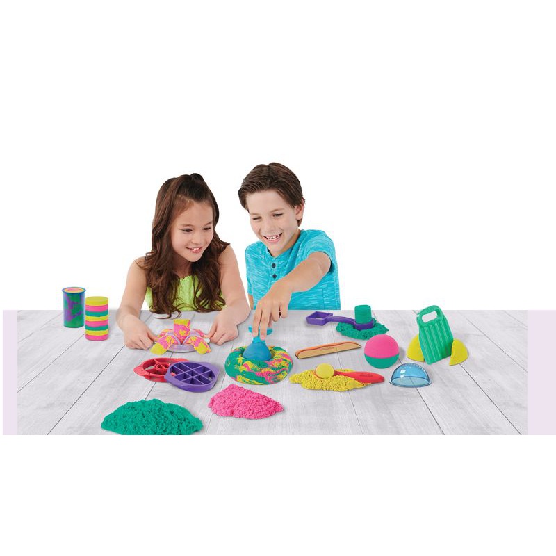 Kinetic Sand set definitivo di sabbia con strumenti