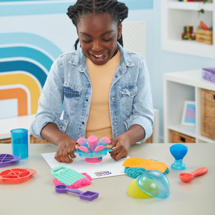 Kinetic Sand set definitivo di sabbia con strumenti