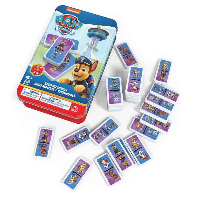 Spin Master Games PAW Patrol domino in scatola di latta