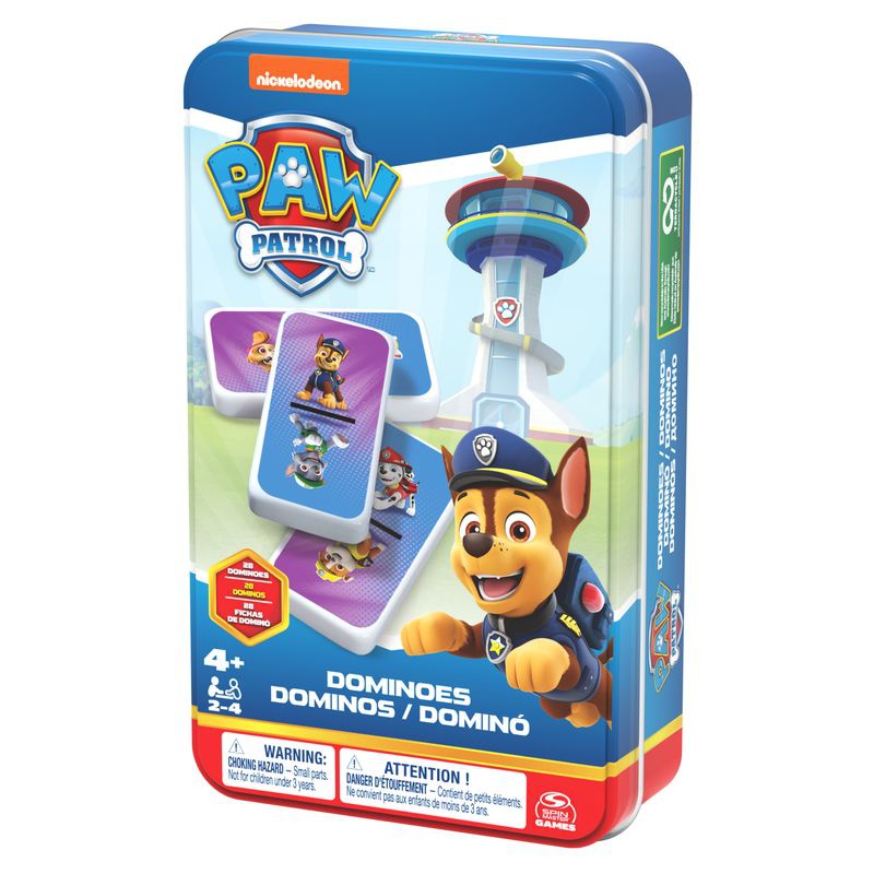 Spin Master Games PAW Patrol domino in scatola di latta