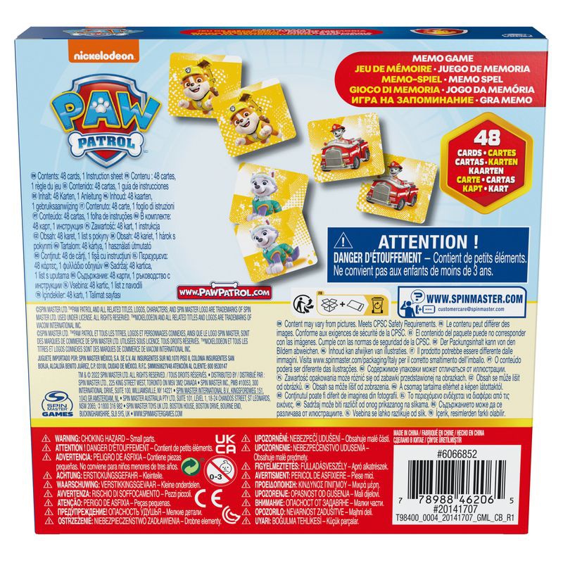 Spin Master Games PAW Patrol memoria
