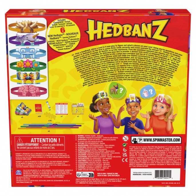 Spin Master Games gioco di società di indovinelli Hedbanz - nuova edizione